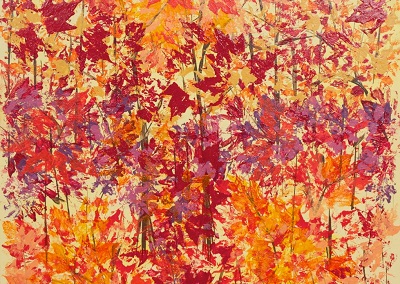 Kimberly Henley Miller's painting "A WALK IN FALL 1"